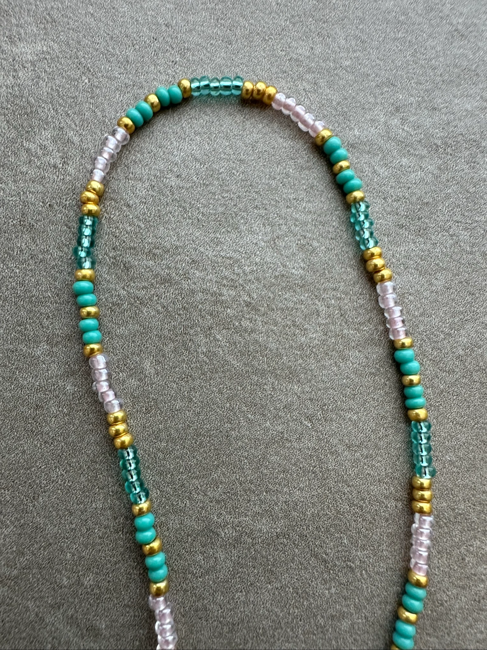 Eyeglass strap light pink and turquoise – photo 3